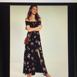 Express floral print maxi dress